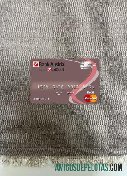 Austria Bank Austria Mastercard Foto Look Front modelo